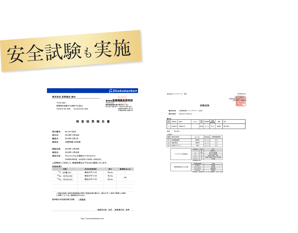 安全試験も実施